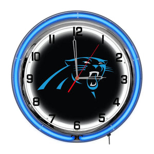 Carolina Panthers 18in Neon Clock - neon clock