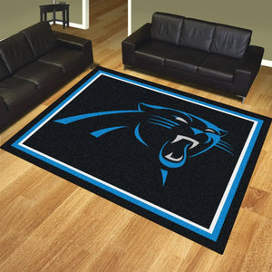 Carolina Panthers Plush Rug - 8’ x 10’ (87’’x117’’) - NFL Area Rug