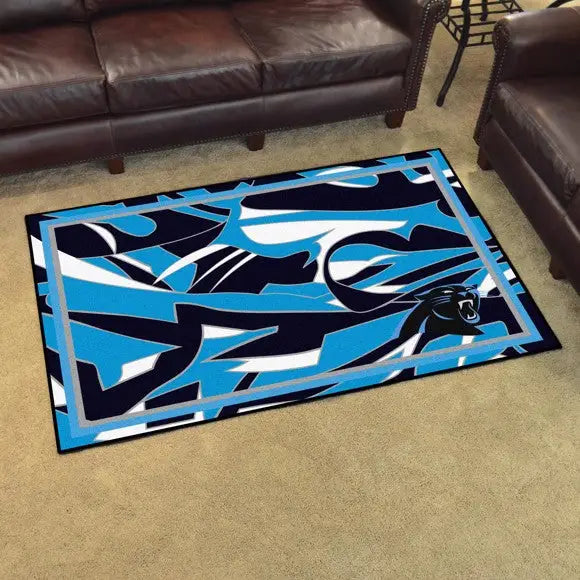 Carolina Panthers X-Fit 4x6 Plush Rug  NFL Area Rug - Fan Rugs