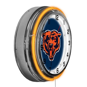 Chicago Bears 18in Neon Clock - neon clock