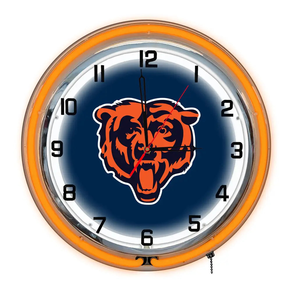 Chicago Bears 18in Neon Clock - neon clock