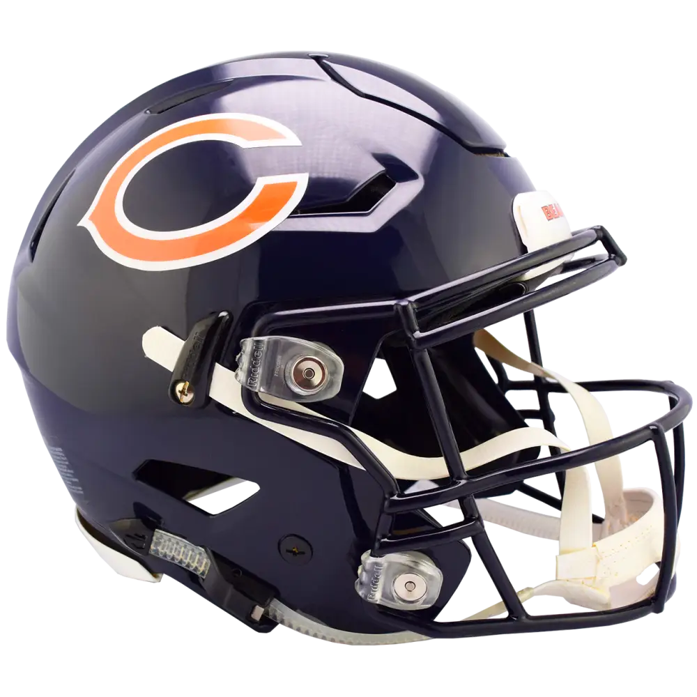 Chicago Bears Helmet Riddell Authentic Full Size SpeedFlex Style - speedflex Helmet