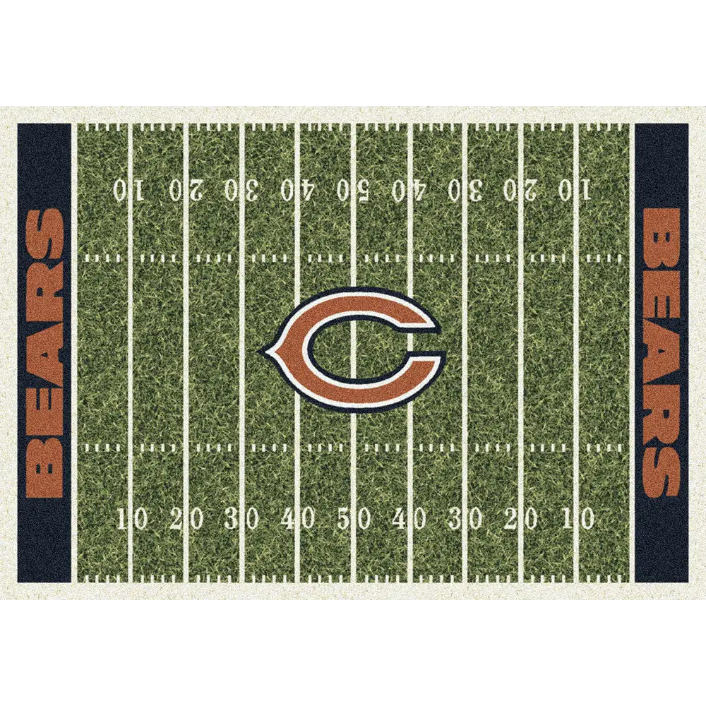 Chicago Bears NFL Football Field Rug  NFL Area Rug - Fan Rugs
