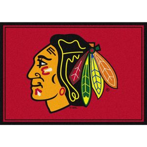 Chicago Blackhawks NHL Team Spirit Rug  NHL Area Rug - Fan Rugs