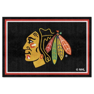 Chicago Blackhawks Plush Rug - NHL Area Rug