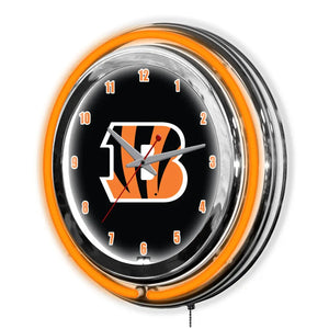 Cincinnati Bengals 14in Neon Clock - neon clock