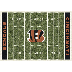 Cincinnati Bengals NFL Football Field Rug  NFL Area Rug - Fan Rugs