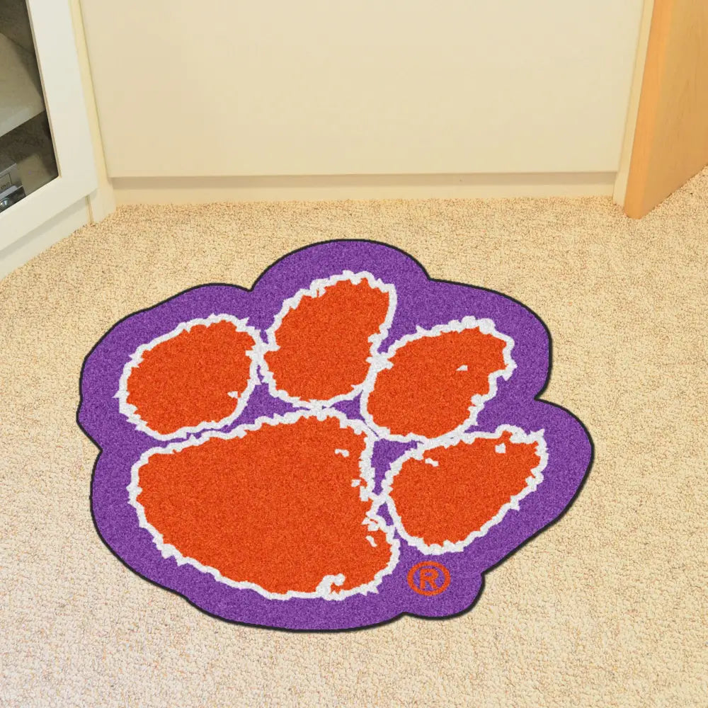 Clemson University Mascot Mat - 31.6’’ x 30’’ - College Mascot Matt