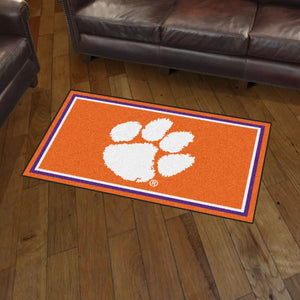 Clemson University Plush Rug  College Area Rug - Fan Rugs