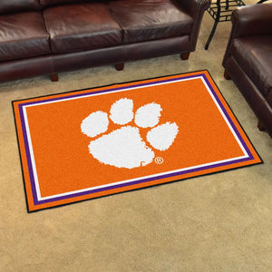 Clemson University Plush Rug  College Area Rug - Fan Rugs