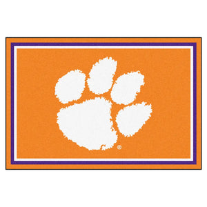 Clemson University Plush Rug  College Area Rug - Fan Rugs