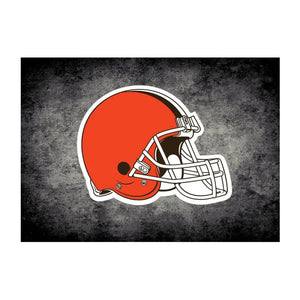 Cleveland Browns NFL Team Distressed Rug - NFL Area Rug