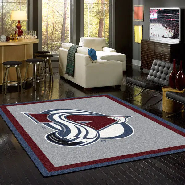 Colorado Avalanche NHL Team Spirit Rug  NHL Area Rug - Fan Rugs