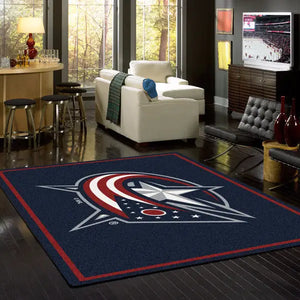 Columbus Blue Jackets NHL Team Spirit Rug  NHL Area Rug - Fan Rugs