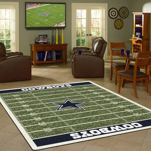 Dallas Cowboys NFL Football Field Rug  NFL Area Rug - Fan Rugs