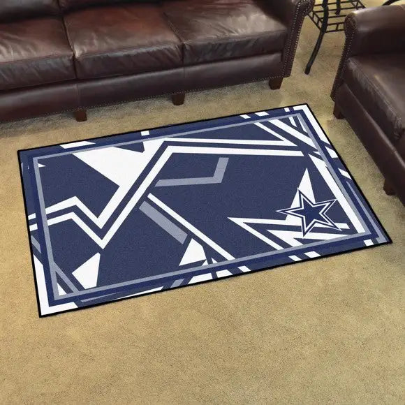 Dallas Cowboys X-Fit 4x6 Plush Rug  NFL Area Rug - Fan Rugs