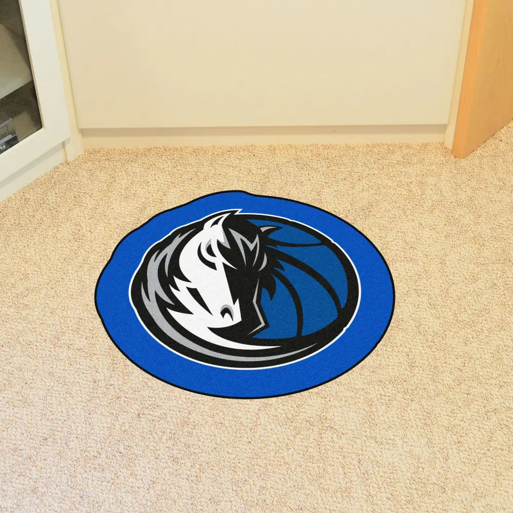 Dallas Mavericks Mascot Mat - 36’’ x 36’’ - NBA Mascot Mat