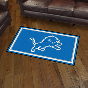 Detroit Lions Plush Rug  NFL Area Rug - Fan Rugs