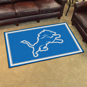 Detroit Lions Plush Rug  NFL Area Rug - Fan Rugs