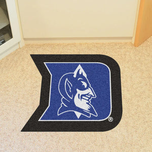 Duke University Logo Mascot Mat - 33.75’’ x 30’’ - College Mascot Matt