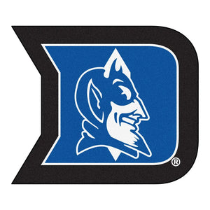 Duke University Logo Mascot Mat - 33.75’’ x 30’’ - College Mascot Matt