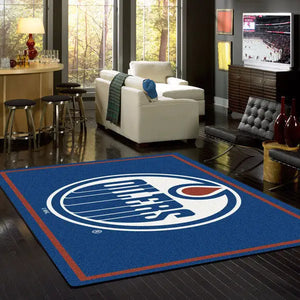 Edmonton Oilers NHL Team Spirit Rug  NHL Area Rug - Fan Rugs