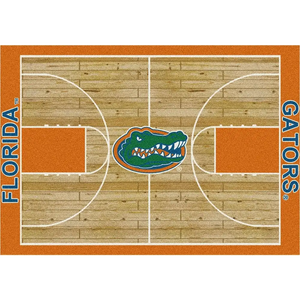 Florida University Gators Basketball Court Rug  College Area Rug - Fan Rugs