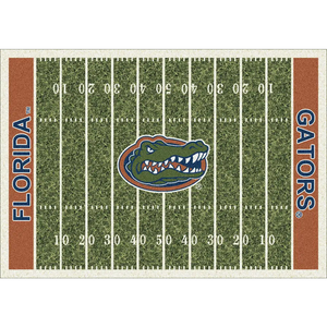 Florida University Gators Football Field Rug  College Area Rug - Fan Rugs