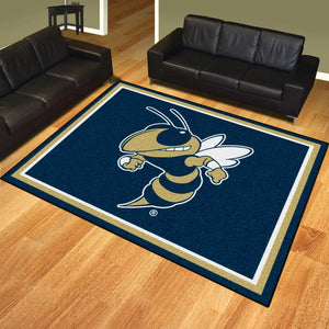 Georgia Tech Mascot Plush Rug  College Area Rug - Fan Rugs