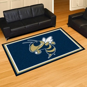 Georgia Tech Mascot Plush Rug  College Area Rug - Fan Rugs