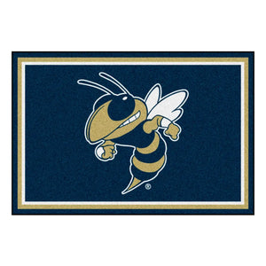 Georgia Tech Mascot Plush Rug  College Area Rug - Fan Rugs