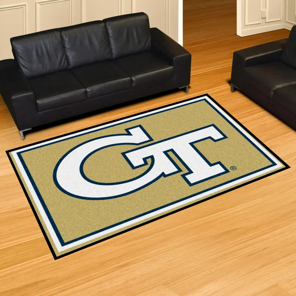 Georgia Tech Plush Rug  College Area Rug - Fan Rugs