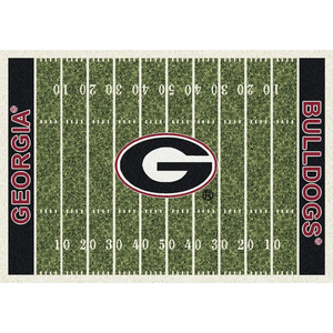 Georgia University Football Field Rug  College Area Rug - Fan Rugs