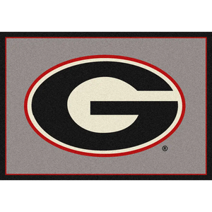 Georgia University Team Spirit Rug  College Area Rug - Fan Rugs