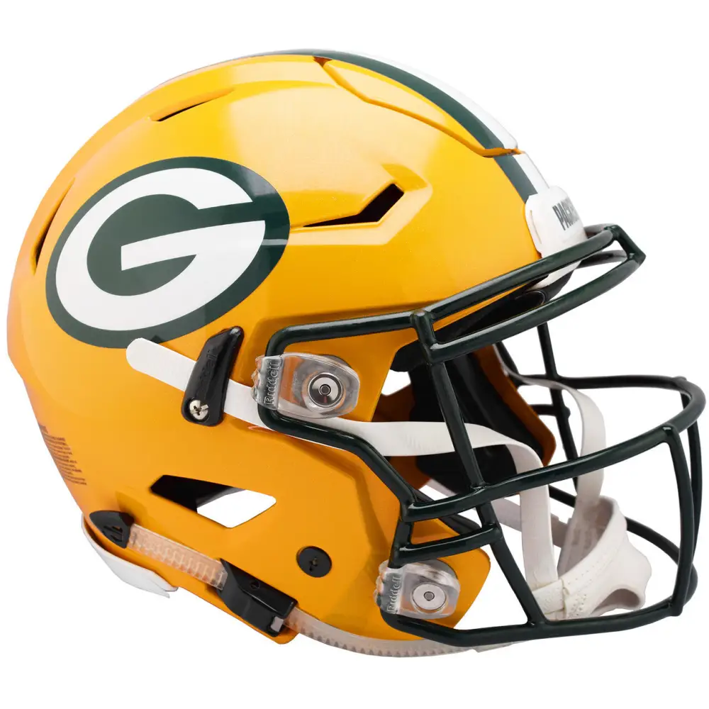 Green Bay Packers Helmet Riddell Authentic Full Size SpeedFlex Style - speedflex Helmet