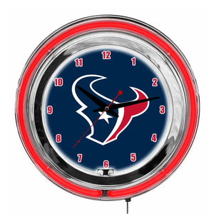 Houston Texans 14in Neon Clock - neon clock