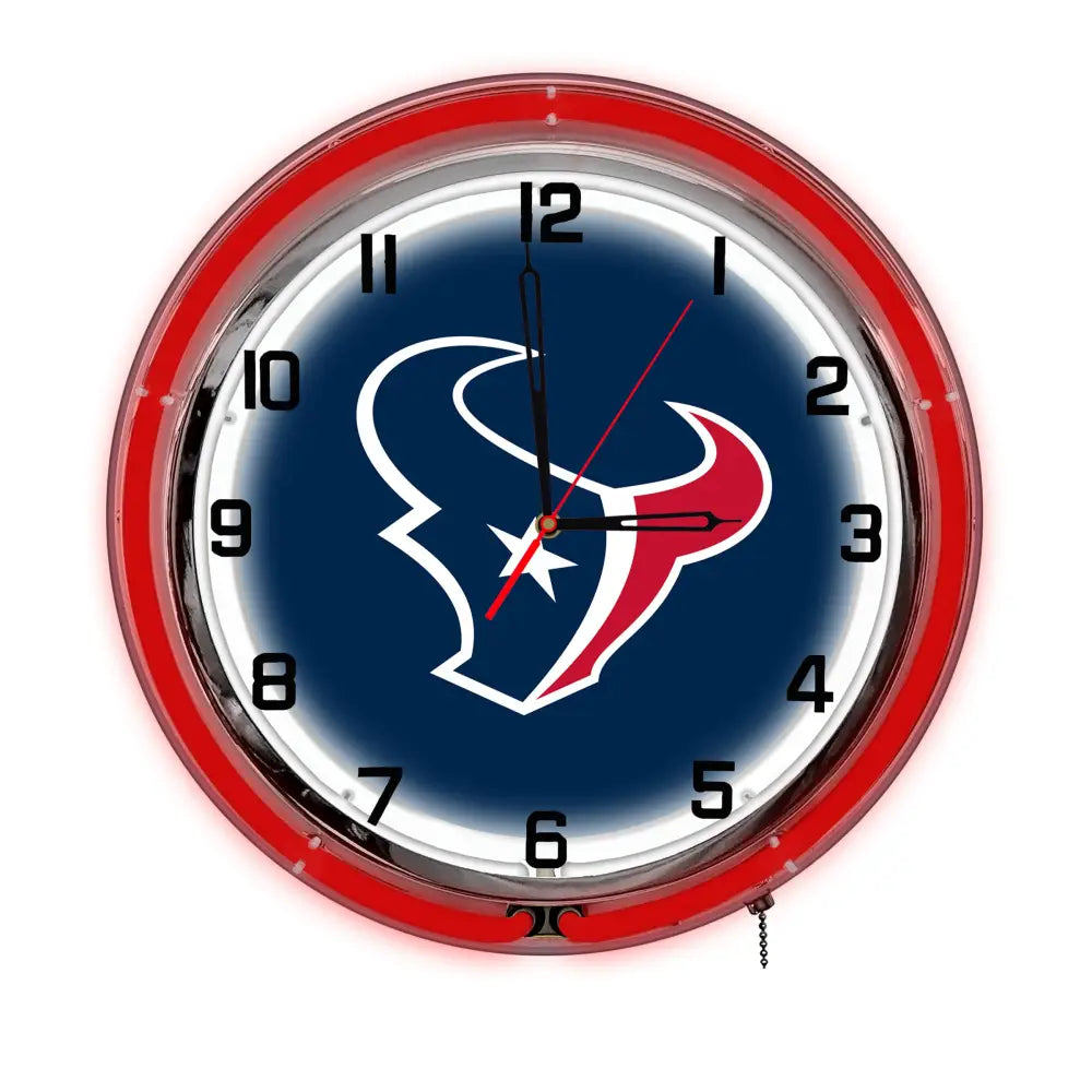 Houston Texans 18in Neon Clock - neon clock