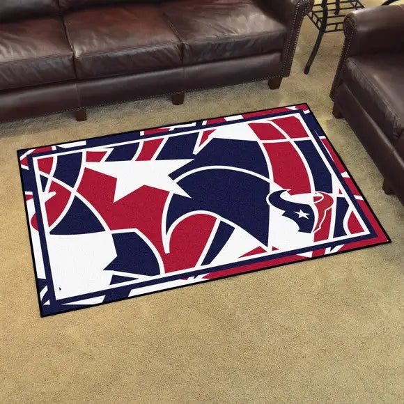 Houston Texans X-Fit 4x6 Plush Rug  NFL Area Rug - Fan Rugs