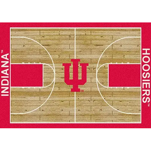 Indiana University Basketball Court Rug - Fan Rugs