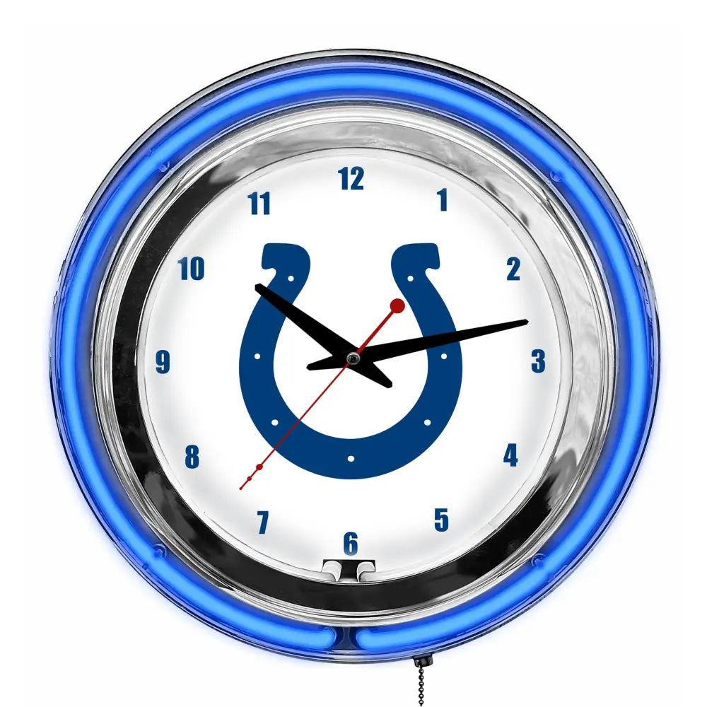 Indianapolis Colts 14in Neon Clock - neon clock