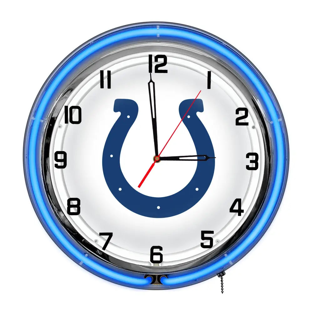 Indianapolis Colts 18in Neon Clock - neon clock