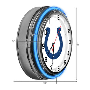 Indianapolis Colts 18in Neon Clock - neon clock