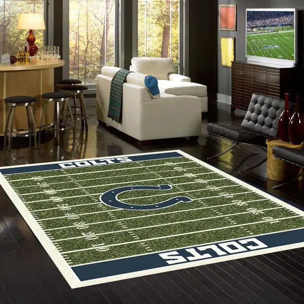 Indianapolis Colts NFL Football Field Rug  NFL Area Rug - Fan Rugs