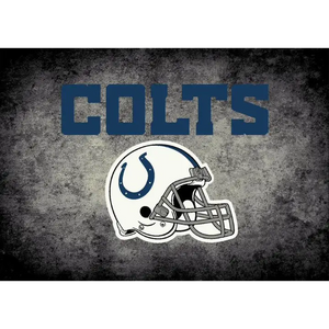 Indianapolis Colts NFL Team Distressed Rug  NFL Area Rug - Fan Rugs