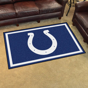 Indianapolis Colts Plush Rug - 4’ x 6’ (44’’x71’’) - NFL Area Rug