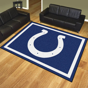 Indianapolis Colts Plush Rug - 8’ x 10’ (87’’x117’’) - NFL Area Rug