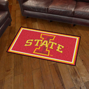 Iowa State University Plush Rug  College Area Rug - Fan Rugs