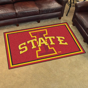 Iowa State University Plush Rug  College Area Rug - Fan Rugs