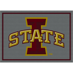 Iowa State University Team Spirit Rug  College Area Rug - Fan Rugs