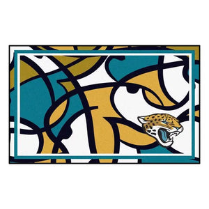 Jacksonville Jaguars X-Fit 4x6 Plush Rug  NFL Area Rug - Fan Rugs